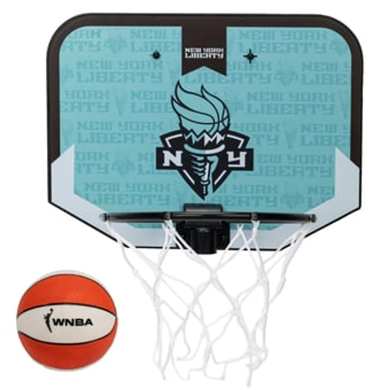 Franklin Sports New York Liberty Mini Over-the-Door Basketball Hoop Set
