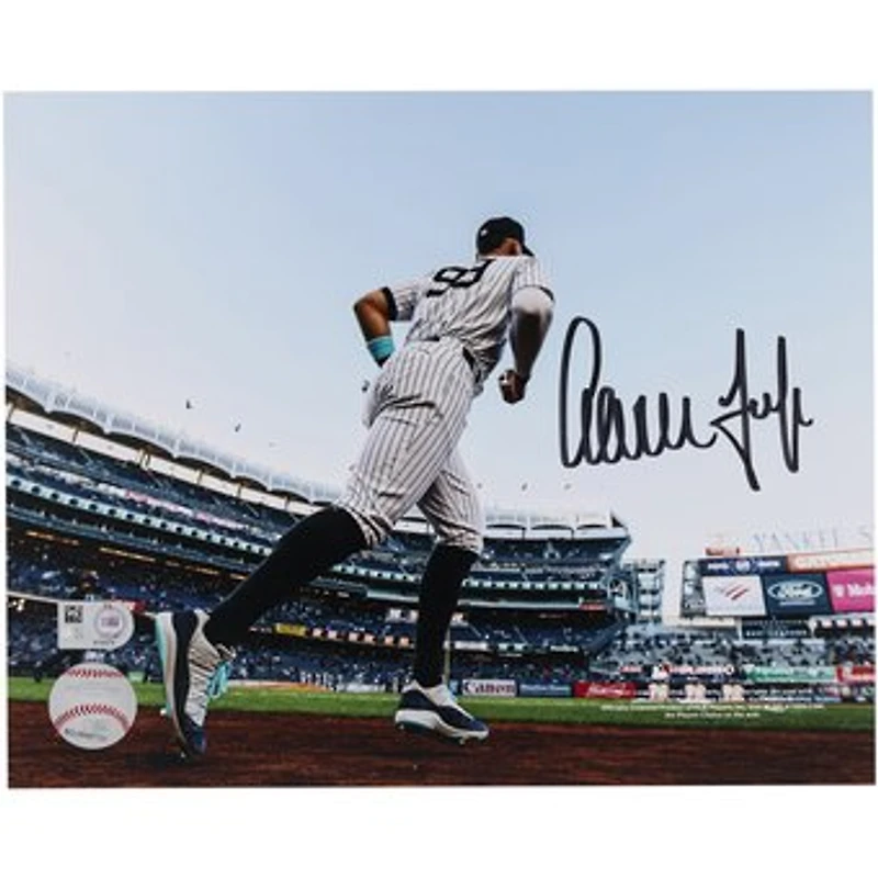 Aaron Judge New York Yankees Autographed 8" x 10" Running Out of Dugout Photograph