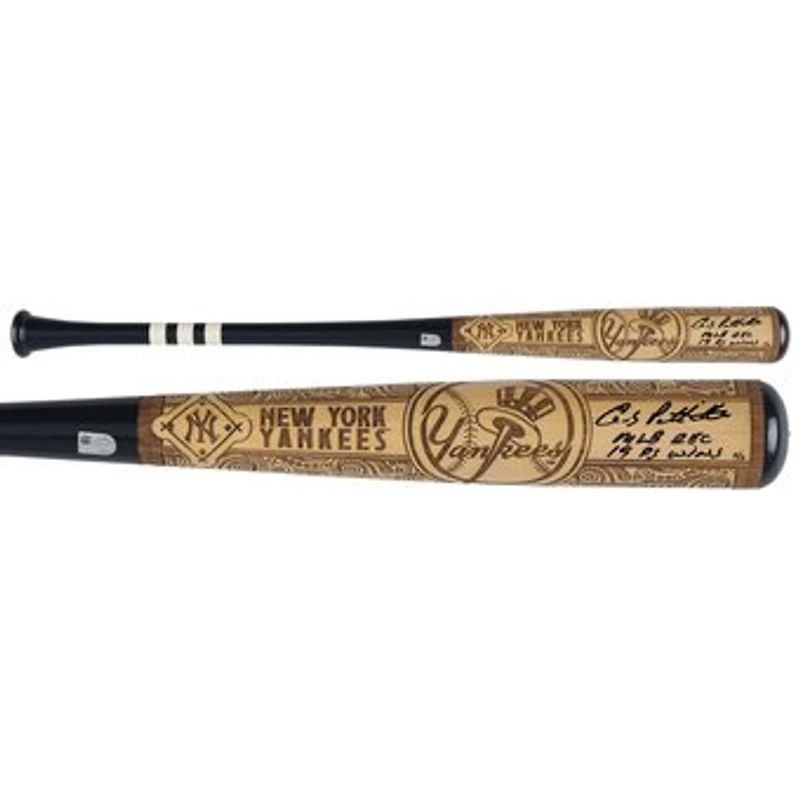 Andy Pettitte New York Yankees Autographed Pillbox Bat Company Mural Series Bat with "MLB Rec 19 Post Season Wins" Inscription - Limited Edition #5/5