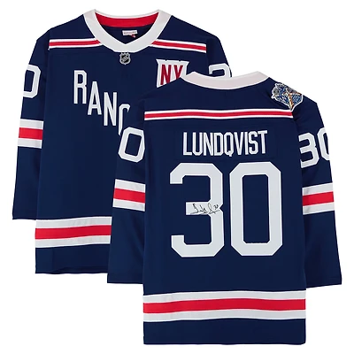 Henrik Lundqvist New York Rangers Autographed Mitchell & Ness 2018 Winter Classic Replica Jersey