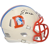 Jaylen Waddle Denver Broncos Autographed Riddell Retro Speed Mini Helmet
