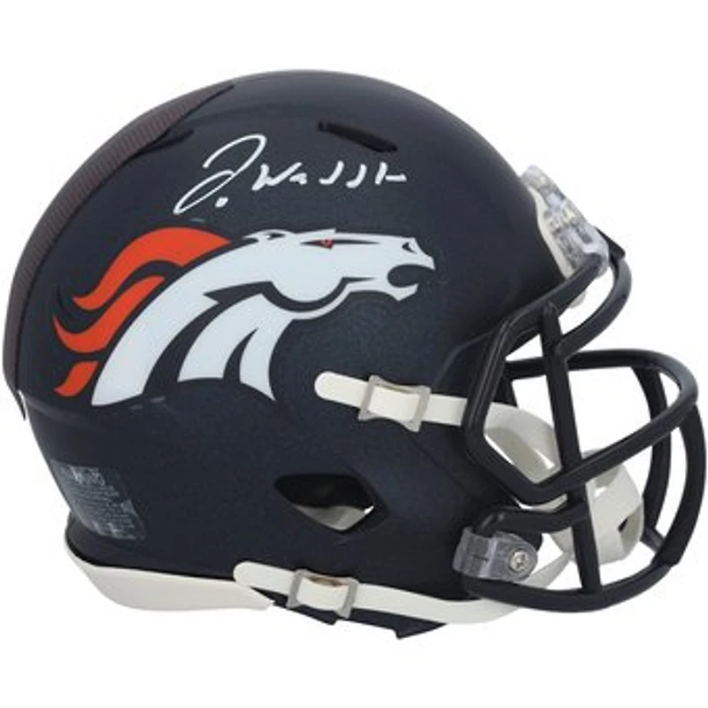 Jaylen Waddle Denver Broncos Autographed Riddell Speed Mini Helmet
