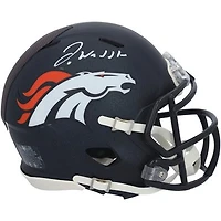 Jaylen Waddle Denver Broncos Autographed Riddell Speed Mini Helmet