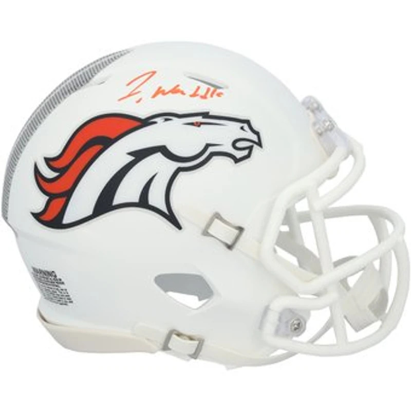 Jaylen Waddle Denver Broncos Autographed Riddell Alternate Speed Mini Helmet