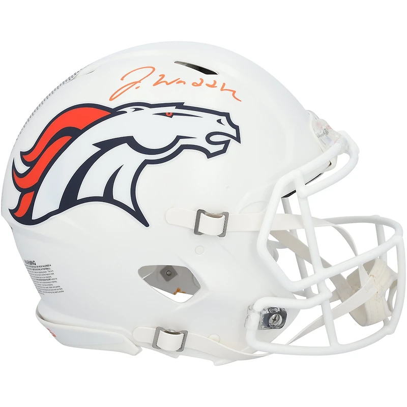 Jaylen Waddle Denver Broncos Autographed Riddell 2024 Alternate Speed Authentic Helmet