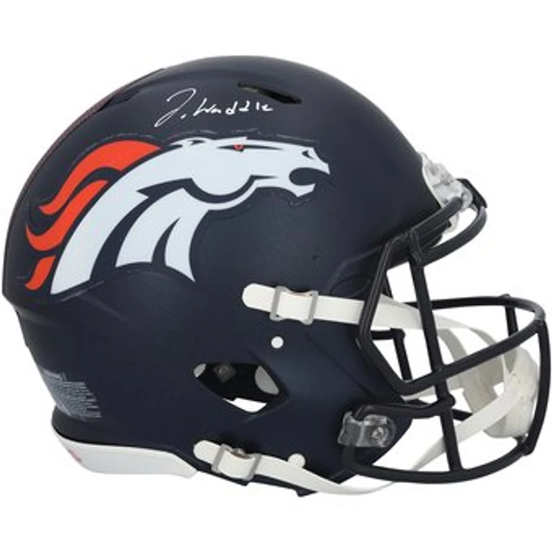 Jaylen Waddle Denver Broncos Autographed Riddell Speed Authentic Helmet