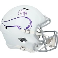 Justin Jefferson Minnesota Vikings Autographed Riddell 2024 Alternate Speed Replica Helmet