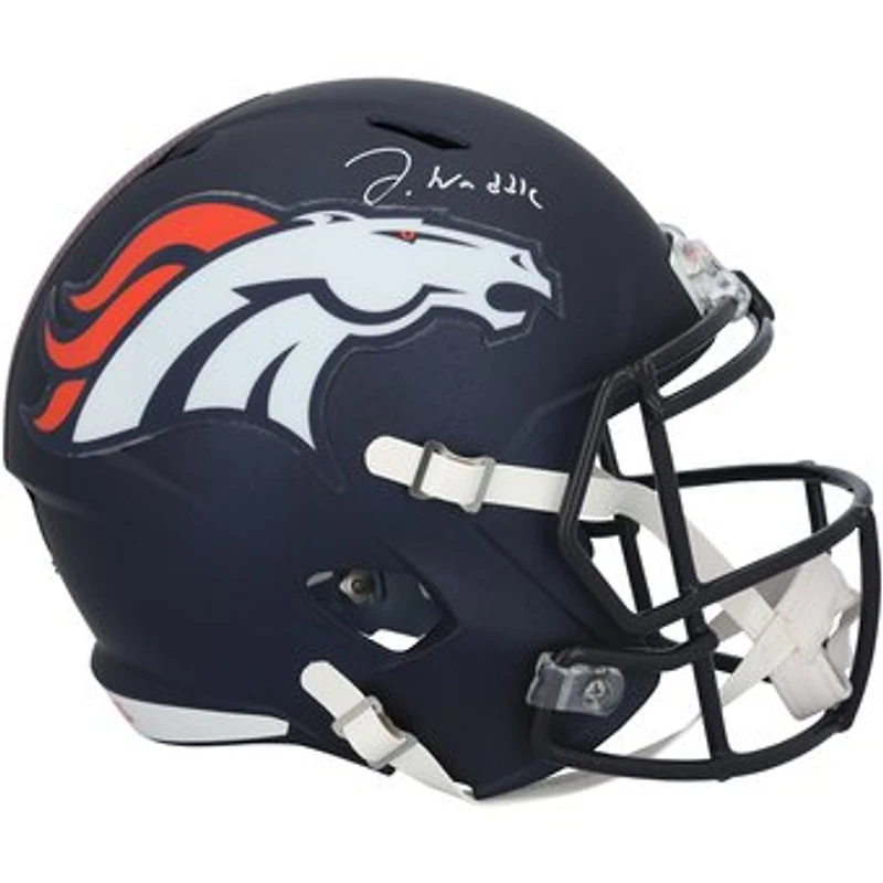 Jaylen Waddle Denver Broncos Autographed Riddell Speed Replica Helmet