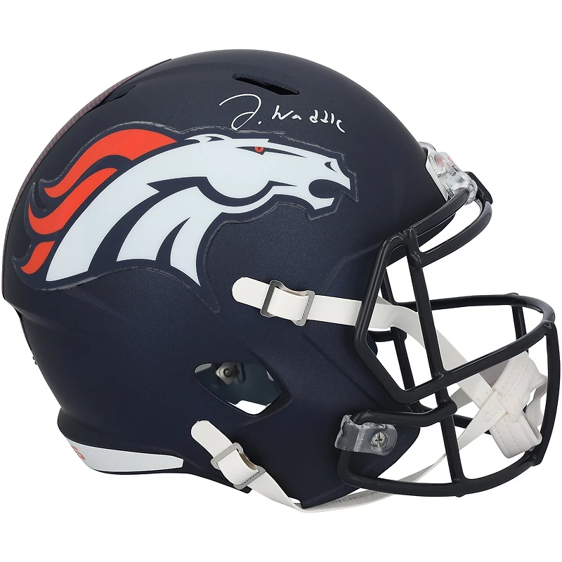 Jaylen Waddle Denver Broncos Autographed Riddell Speed Replica Helmet