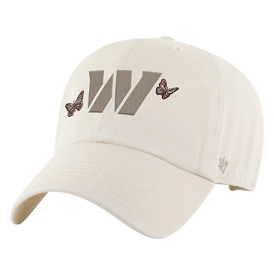 Women's '47 Natural Washington Commanders Icon Clean Up Adjustable Hat