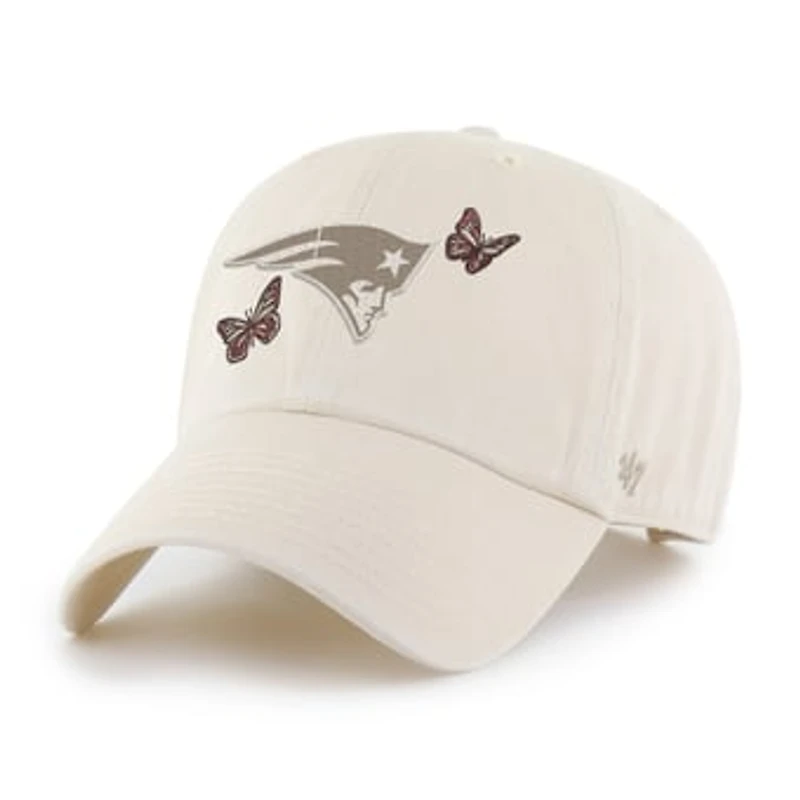 Women's '47 Natural New England Patriots Icon Clean Up Adjustable Hat