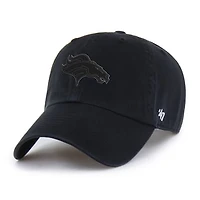 Men's '47 Black Denver Broncos Tonal Clean Up Adjustable Hat
