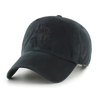 Men's '47 Black Minnesota Vikings Tonal Clean Up Adjustable Hat
