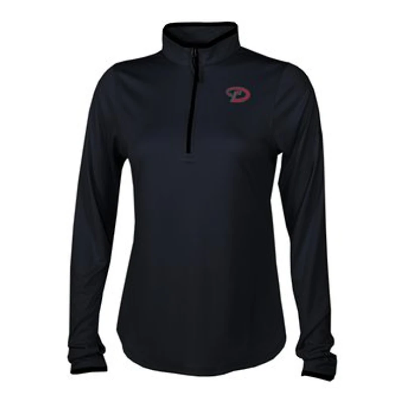 Women's Columbia Black Arizona Diamondbacks Fairway Breeze Quarter-Zip Pullover