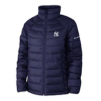 Women's Columbia Navy New York Yankees Powder Lite II Full-Zip Jacket