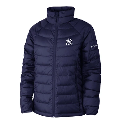 Women's Columbia Navy New York Yankees Powder Lite II Full-Zip Jacket