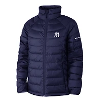 Women's Columbia Navy New York Yankees Powder Lite II Full-Zip Jacket