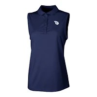 Women's Columbia Navy Cleveland Guardians  Ace Flair Sleeveless Tank Polo