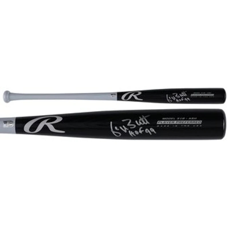 George Brett Kansas City Royals Autographed Black Rawlings Player Preferred Bat with "HOF 99" Inscription