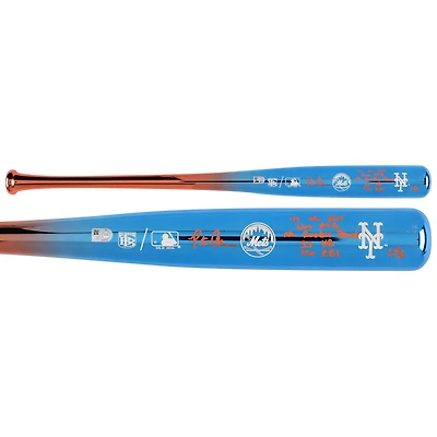Pete Alonso New York Mets Autographed Big Time Bats Chrome Bat with Multiple Inscriptions