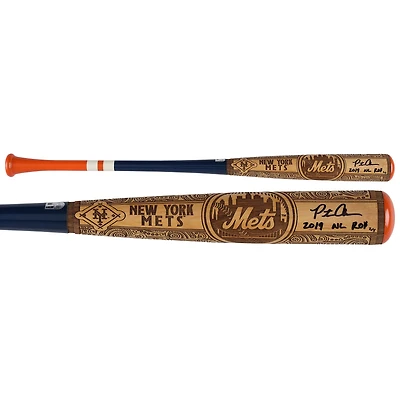Pete Alonso New York Mets Autographed Pillbox Bat Company Mural Series Bat with "2019 NL ROY" Inscription - Limited Edition of 5
