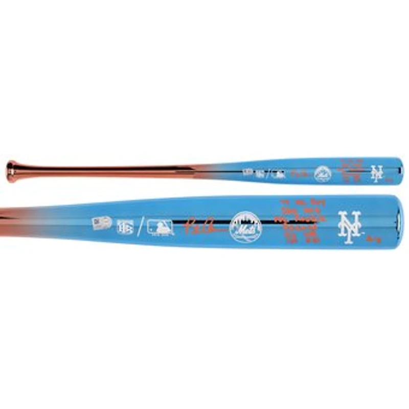 Pete Alonso New York Mets Autographed Big Time Bats Chrome Bat with Multiple Inscriptions - Limited Edition of 5