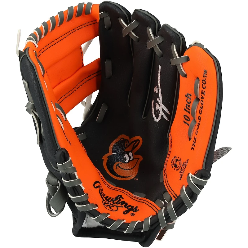 Gunnar Henderson Baltimore Orioles Autographed Rawlings 10" Collectible Team Logo Glove