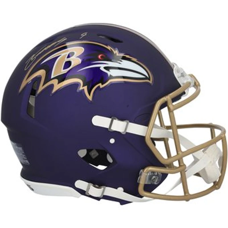 Zay Flowers Baltimore Ravens Autographed Riddell 2026 Alternate #1 Purple Speed Authentic Helmet