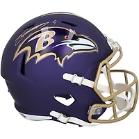 Zay Flowers Baltimore Ravens Autographed Riddell 2026 Alternate #1 Purple Speed Replica Helmet