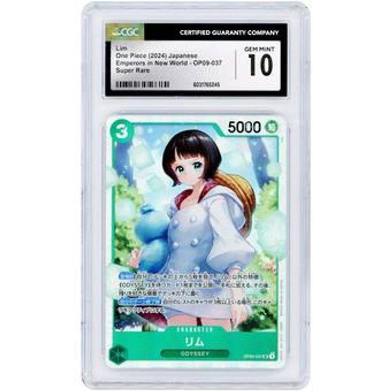 Lim 2024 One Piece Emperors in the New World Japanese Super Rare #OP09-037 CGC Authenticated 10 Card