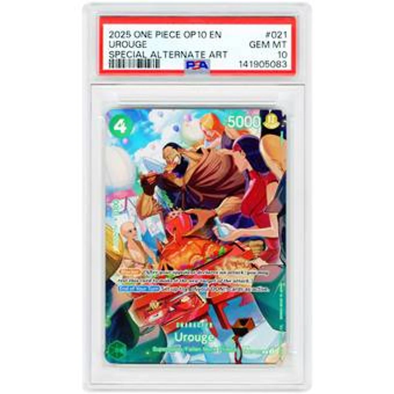 Urouge 2025 One Piece Royal Blood SP Foil #OP07-021 PSA Authenticated 10 Card