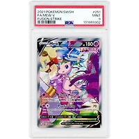 Mew V 2021 Pokemon Fusion Strike Ultra Rare #251 PSA Authenticated 9 Card
