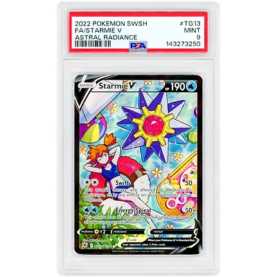 Starmie V 2022 Pokemon Astral Radiance Trainer Gallery Ultra Rare #TG13 PSA Authenticated 9 Card