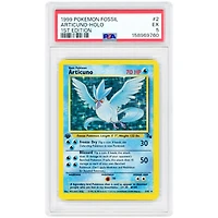 Articuno 1999 Pokemon Fossil 1st Edition Holo Rare #2 PSA Authenticated 5 Card