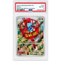 Riolu 2025 Pokemon Mega Evolution Promo #10 PSA Authenticated 8 Card