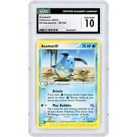 Azumarill 2003 Pokemon EX Sandstorm Uncommon #30 CGC Authenticated 10 Card