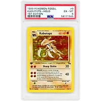 Kabutops 1999 Pokemon Fossil 1st Edition Holo Rare #9 PSA Authenticated 6 Card