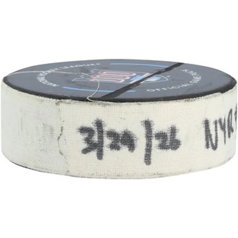 Adam Fox New York Rangers Game-Used Goal Puck from March 29, 2026 vs. Florida Panthers