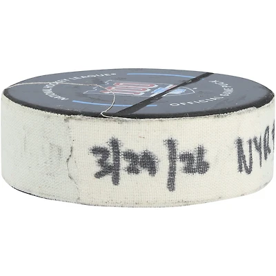 Adam Fox New York Rangers Game-Used Goal Puck from March 29, 2026 vs. Florida Panthers