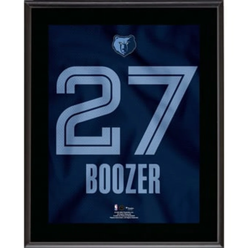 Cameron Boozer Memphis Grizzlies 10.5" x 13" Jersey Number Sublimated Player Plaque