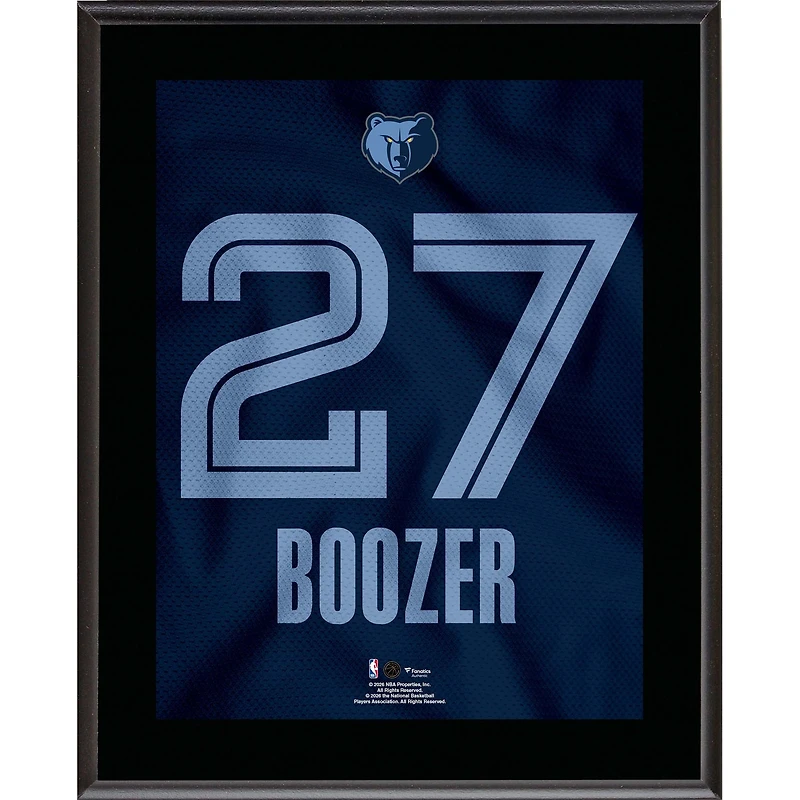 Cameron Boozer Memphis Grizzlies 10.5" x 13" Jersey Number Sublimated Player Plaque