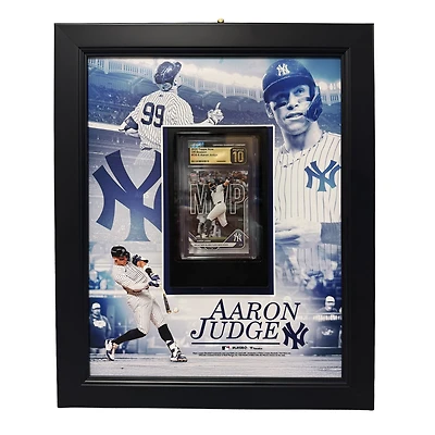 Aaron Judge New York Yankees Framed 11" x 14" Trading Card Focus Collage with Premier Trading Card Slab Hold - Insert Your Own Card
