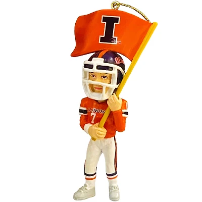 Illinois Fighting Illini 4" Mascot Ornament