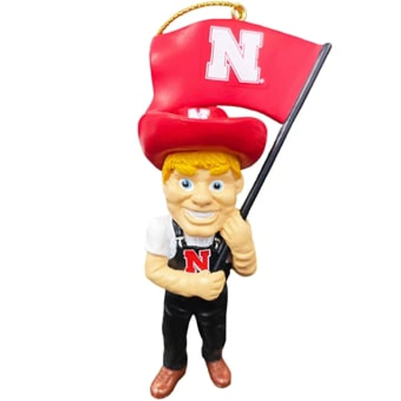 Nebraska Huskers 4" Mascot Ornament