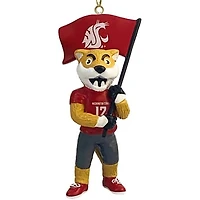 Washington State Cougars 4" Mascot Ornament