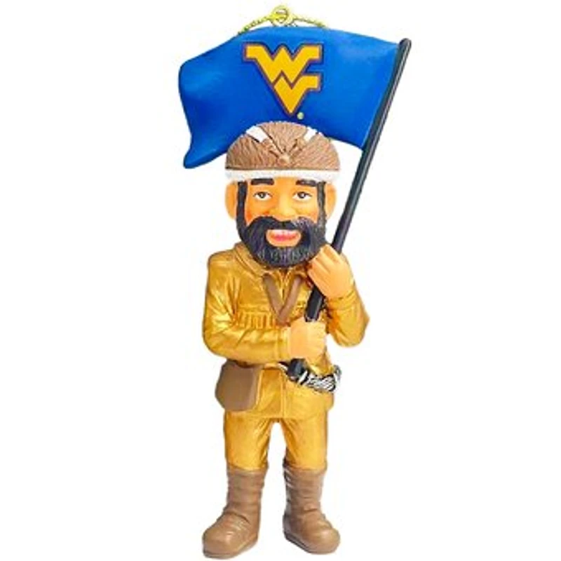 West Virginia Mountaineers 4" Mascot Ornament
