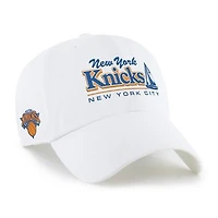 Men's '47 White New York Knicks Boating Clean Up Adjustable Hat