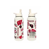 The Memory Company Wisconsin Badgers 34oz. Bling Quencher Bottle