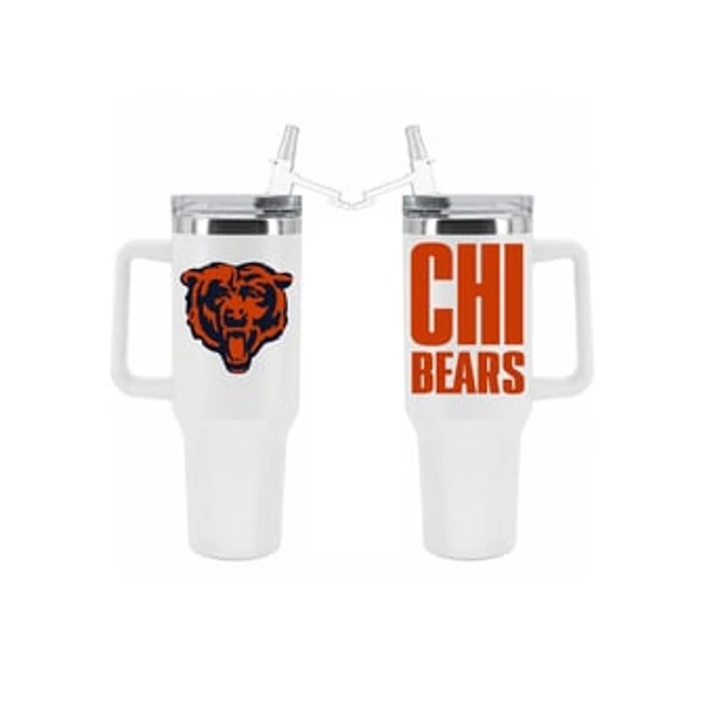 The Memory Company Chicago Bears 40oz. Stainless Steel Tumbler with Flip Straw