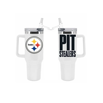 The Memory Company Pittsburgh Steelers 40oz. Stainless Steel Tumbler with Flip Straw